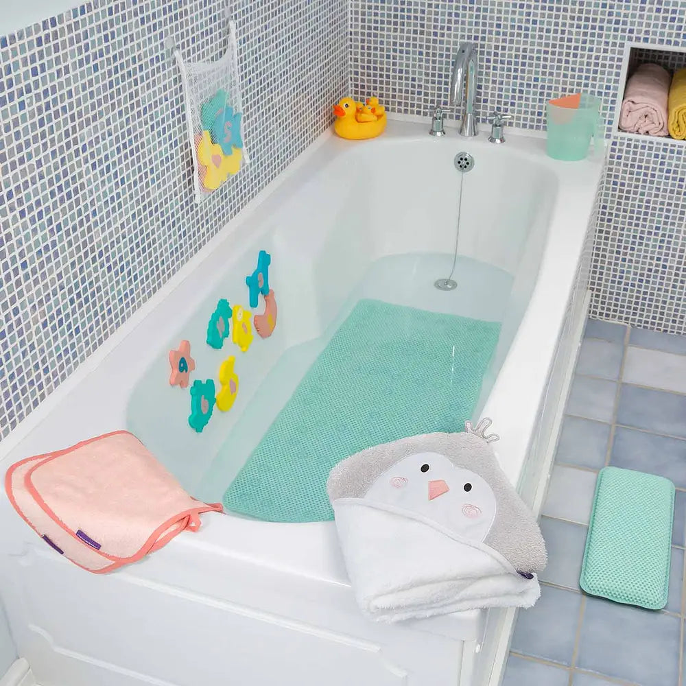 MAT ANTIDESLIZANTE DE BAÑERA MÁS COJIN - VERDE