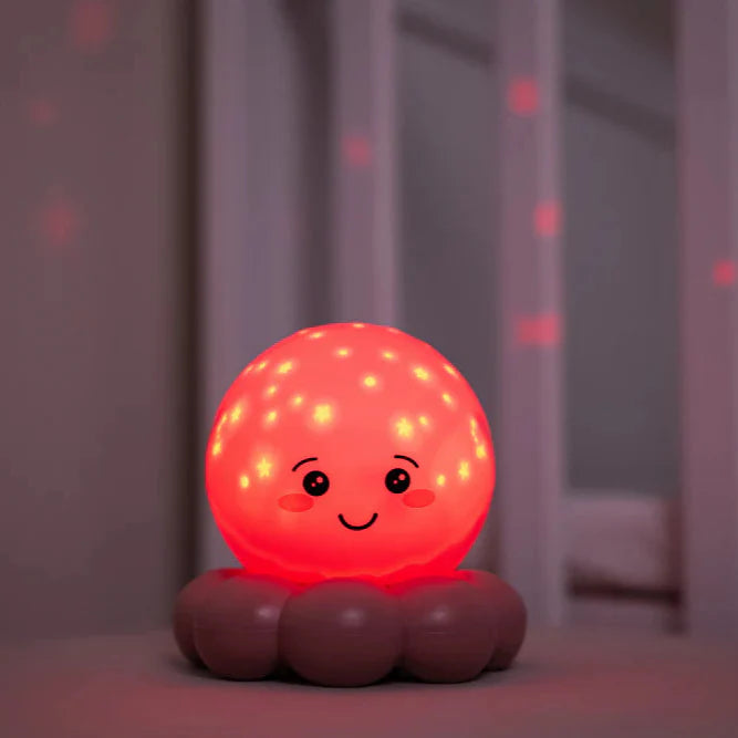LUZ NOCTURNA TWINKLES TO GO PULPO ROSADO