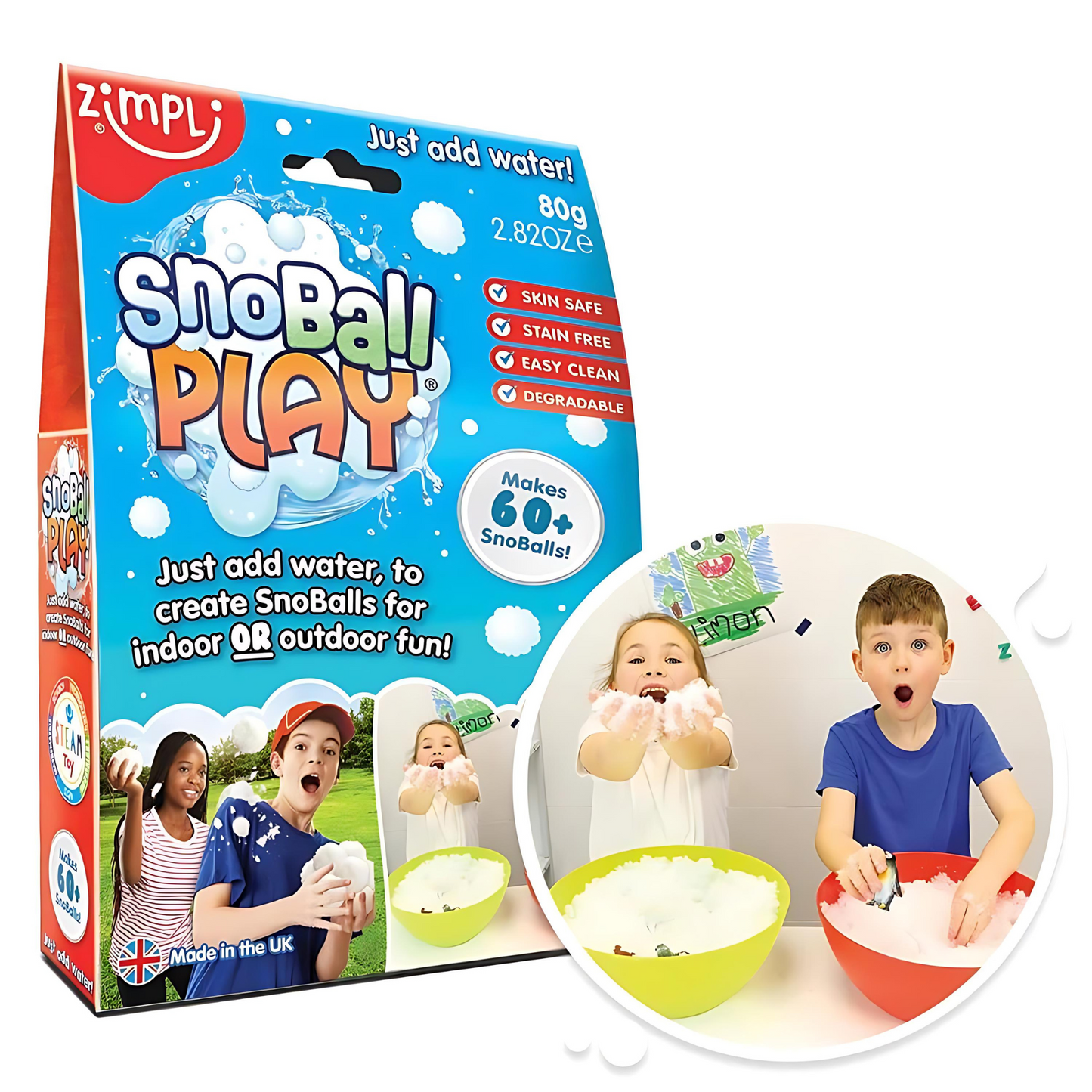 BOLAS DE NIEVE ARTIFICIALES SNOBALL PLAY BATTLE PACK ZIMPLI (4 PACK)