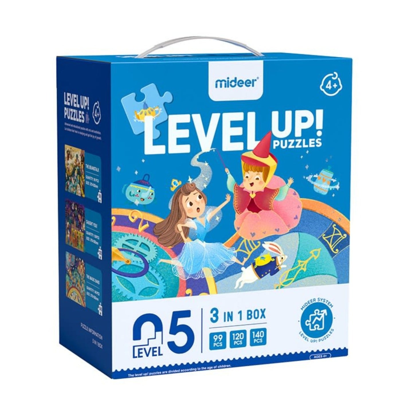 LEVEL UP PUZZLES NIVEL 5 MUNDO DE CUENTOS DE HADAS, 3 PUZZLES