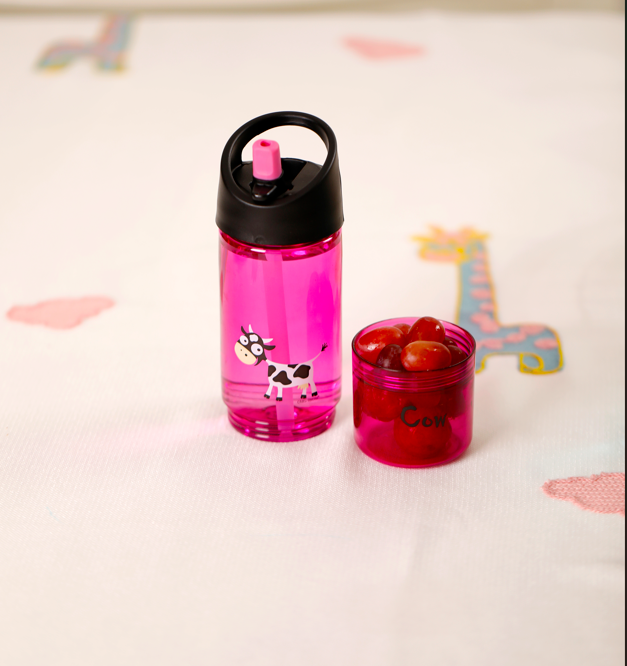 BOTELLA DE AGUA 2 EN 1, 300ML + 150ML