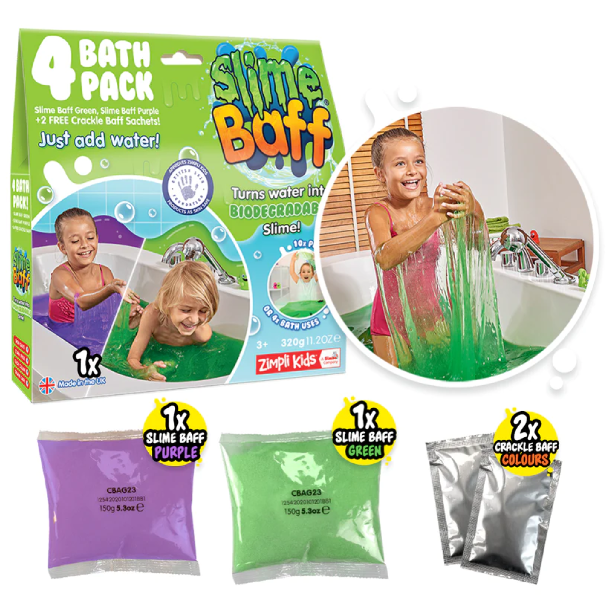 Slime Baff Baño Bañera Moco Masa Niños Infantiles Slime Baff Baño Bañera Moco Masa Niños Infantiles