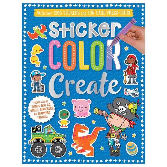 LIBRO DE ACTIVIDADES STICKER COLOR CREATE BLUE