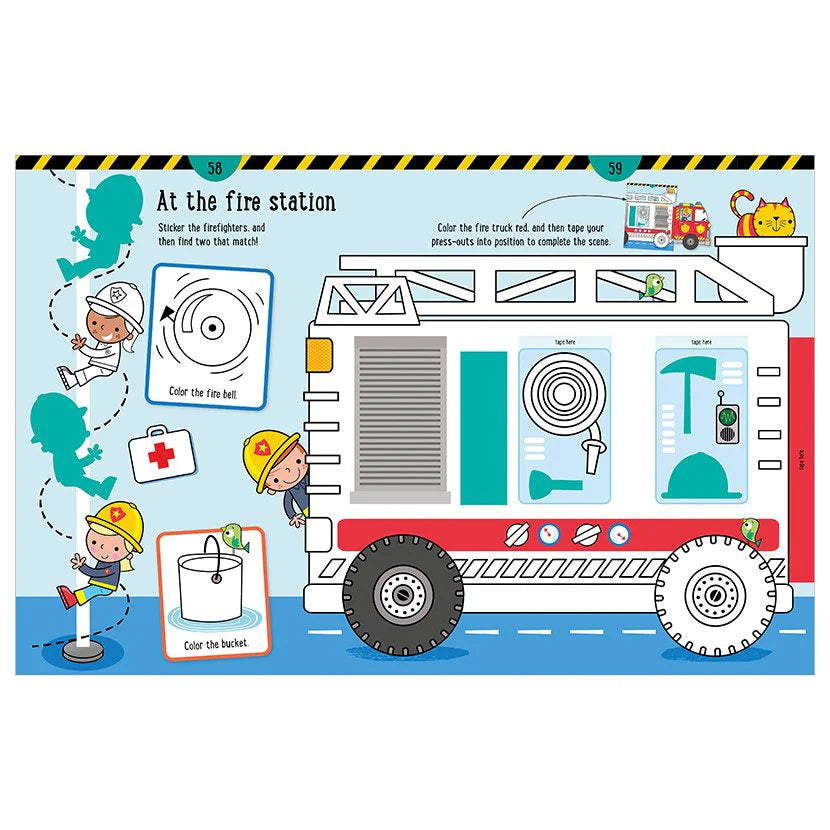 LIBRO DE ACTIVIDADES STICKER COLOR CREATE BLUE