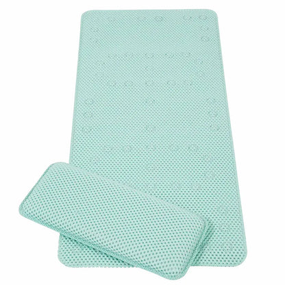 MAT ANTIDESLIZANTE DE BAÑERA MÁS COJIN - VERDE