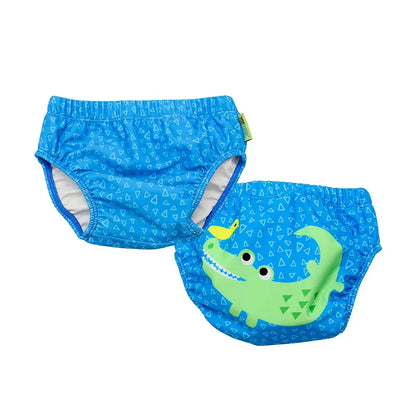 PACK 2 TRAJE DE BAÑO CON PAÑAL COCODRILO