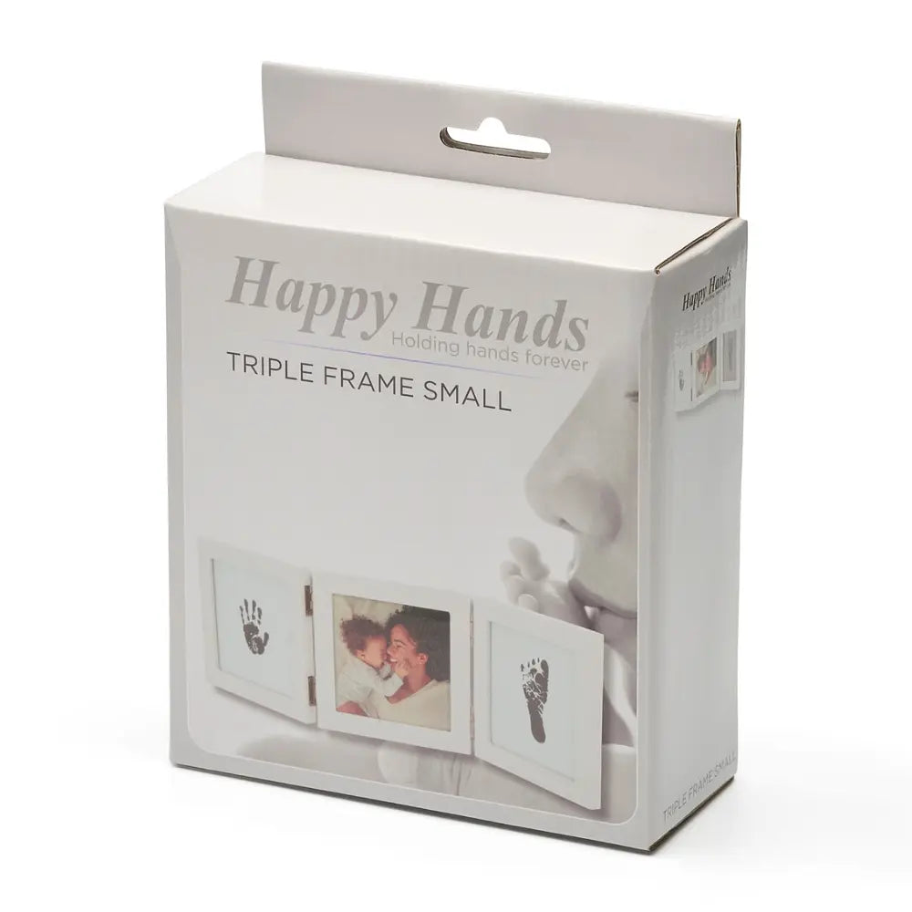 Marco Triple Huellas Bebé Happy Hands
