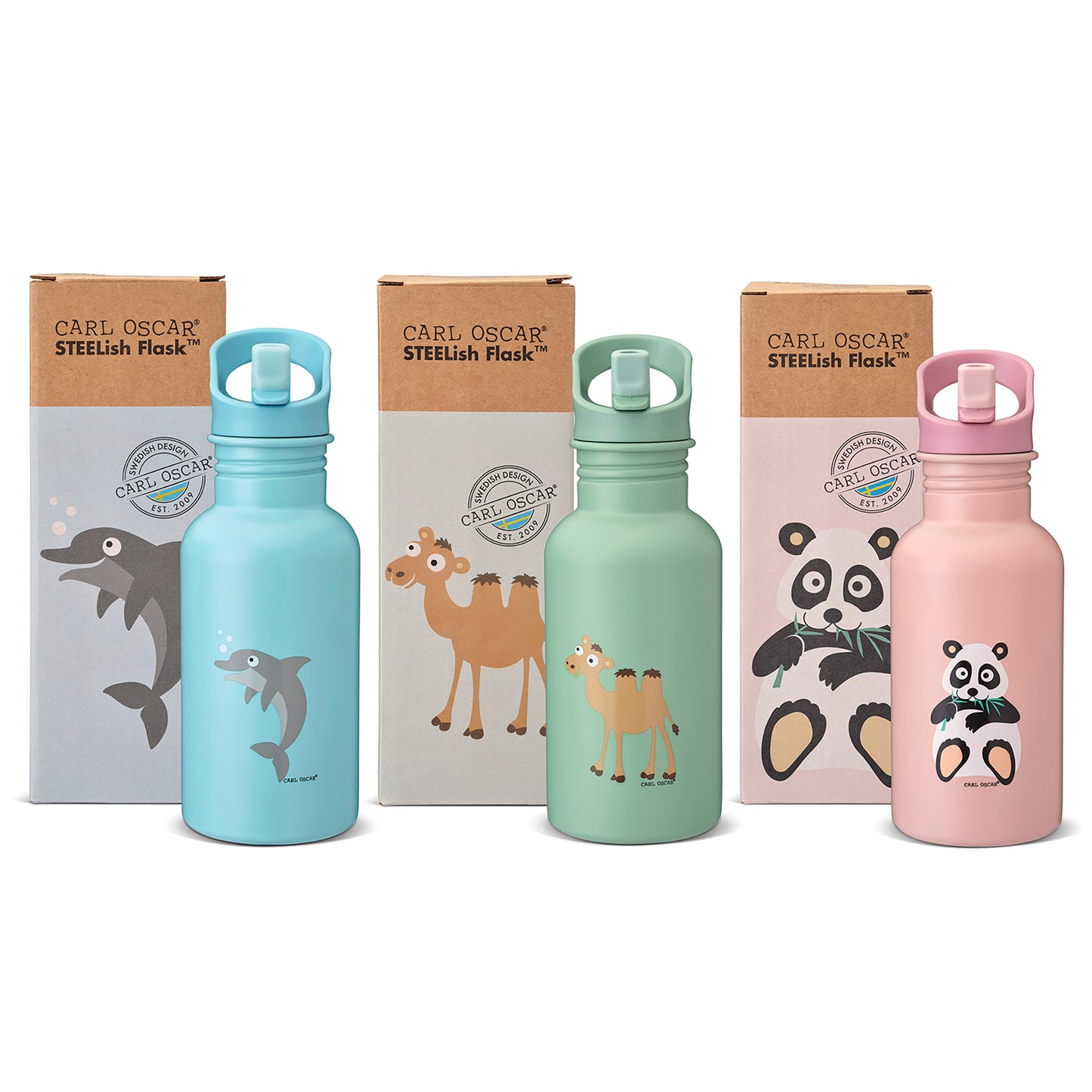 BOTELLA ACERO INOXIDABLE STEELISH FLASK™ COLORES PASTEL