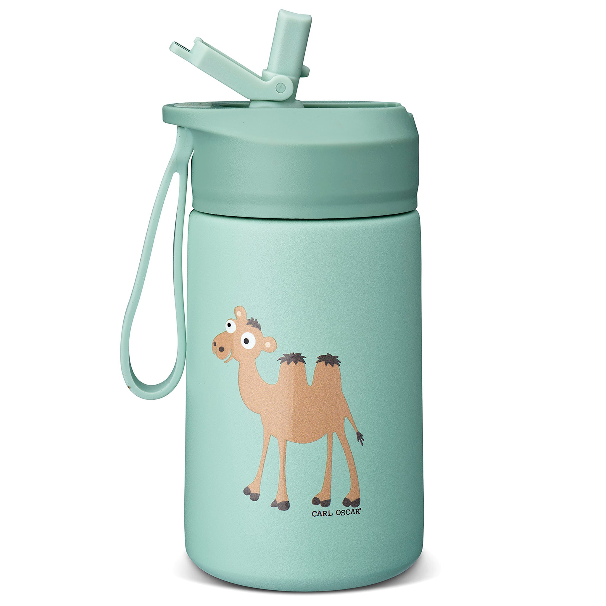 Botella STEELish HydraFlip 0.4L Carl Oscar - Verde Camello