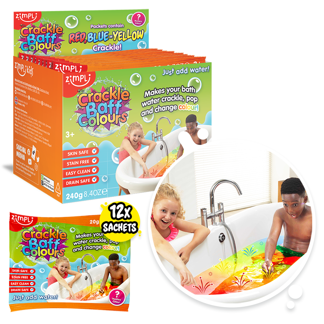 Crackle Baff Colours – Colores Efervescentes que Crepitan en la Tina