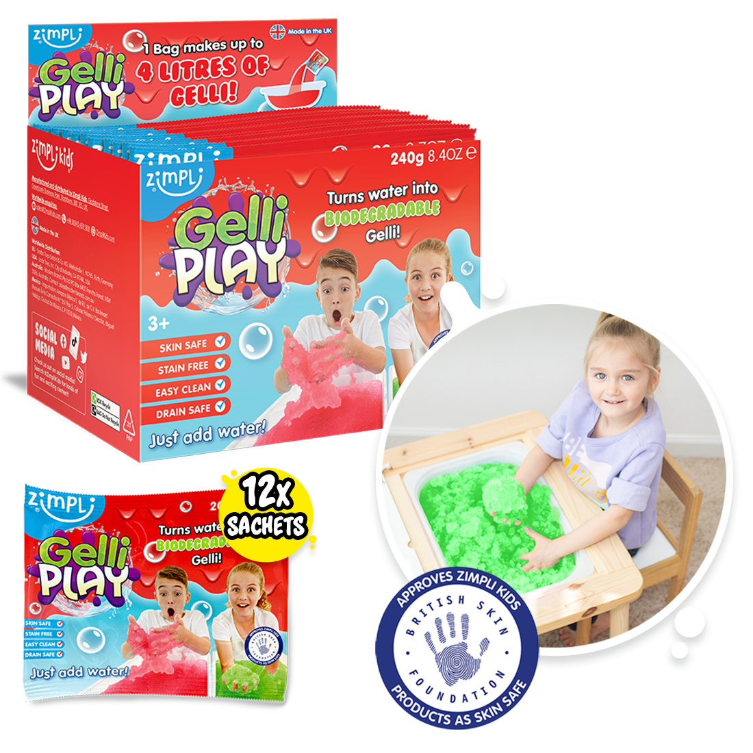 Gelli Play – Gelatina Sensorial para Jugar en la Tina