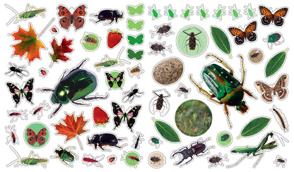 STICKERS REUTILIZABLES BICHOS