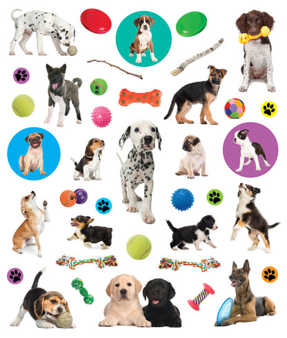 STICKERS REUTILIZABLES CACHORROS