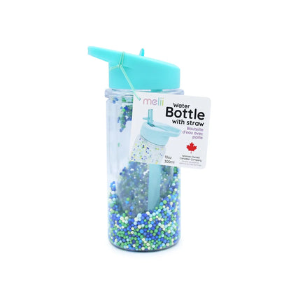 BOTELLA DE AGUA DE DOBLE PARED PELOTAS DE ESPUMA AZUL