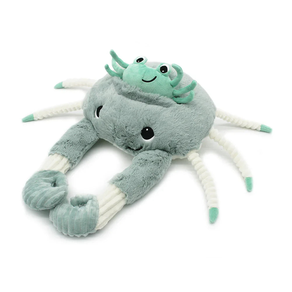 Peluche Cangrejo Cassecou Mamá y Bebé - Menta
