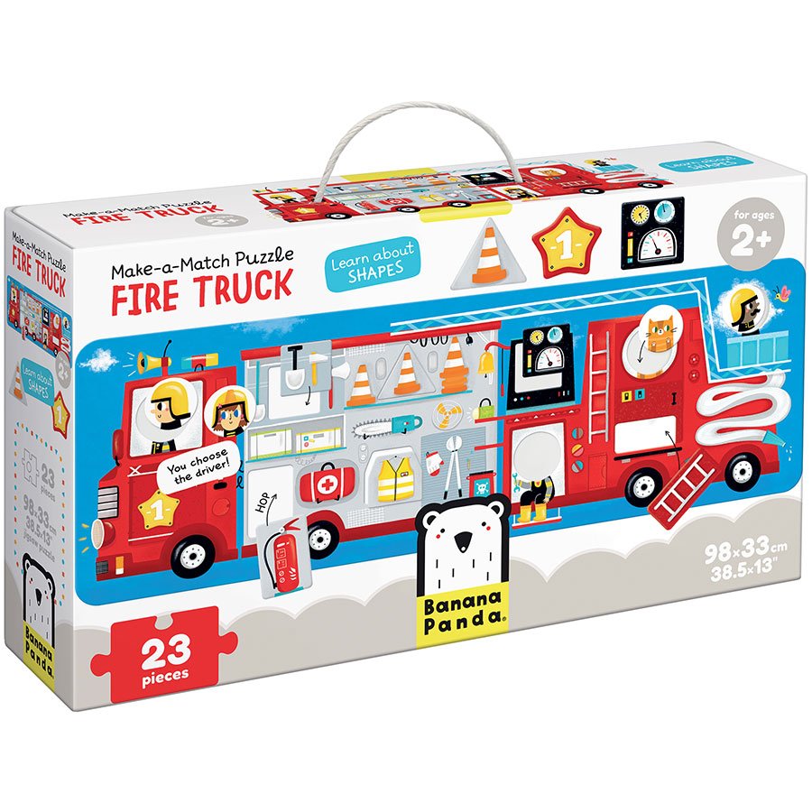 Puzzle Gigante Camión de Bomberos Banana Panda