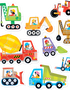 Puzzle Progresivo Vehículos de Construcción Banana Panda