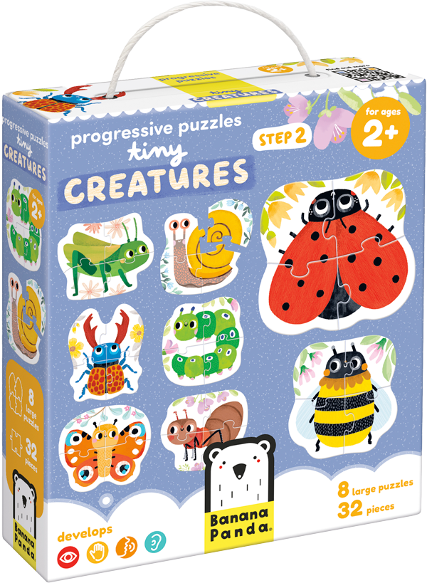 Puzzle Progresivo Pequeñas Criaturas Banana Panda