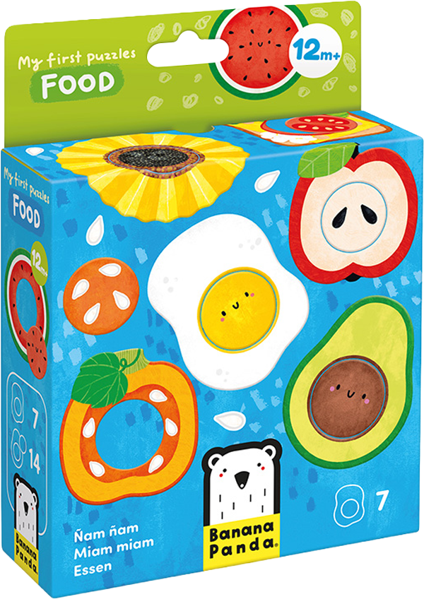 Mi Primer Puzzle Comida Banana Panda