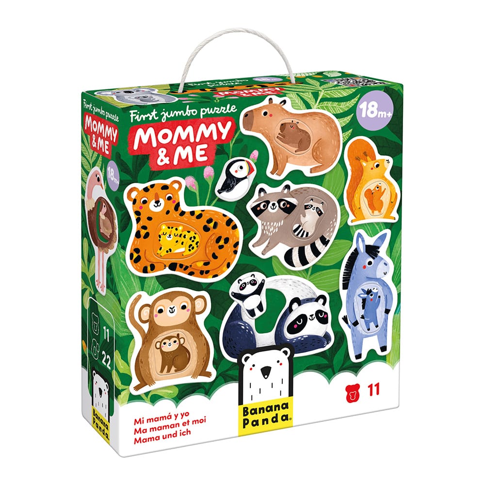Puzzle Jumbo Mamá y Yo Animales Banana Panda