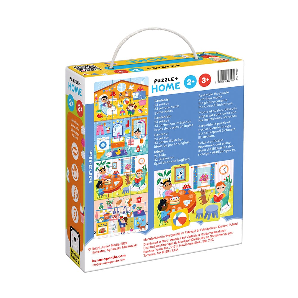 Puzzle y Juego de Búsqueda El Hogar Banana Panda