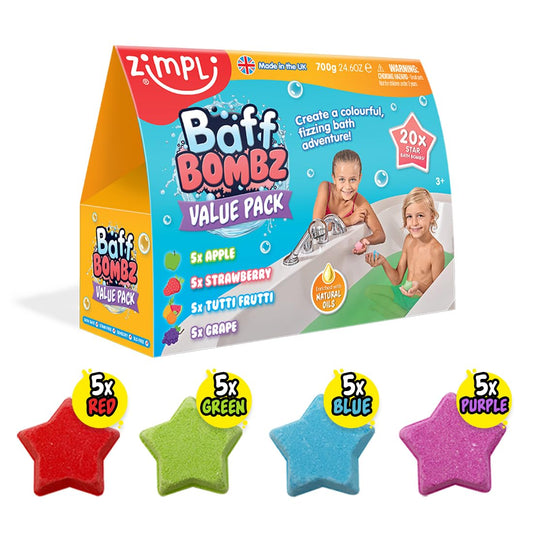 BAFF BOMBZ ESTRELLAS MEGA PACK DE 20