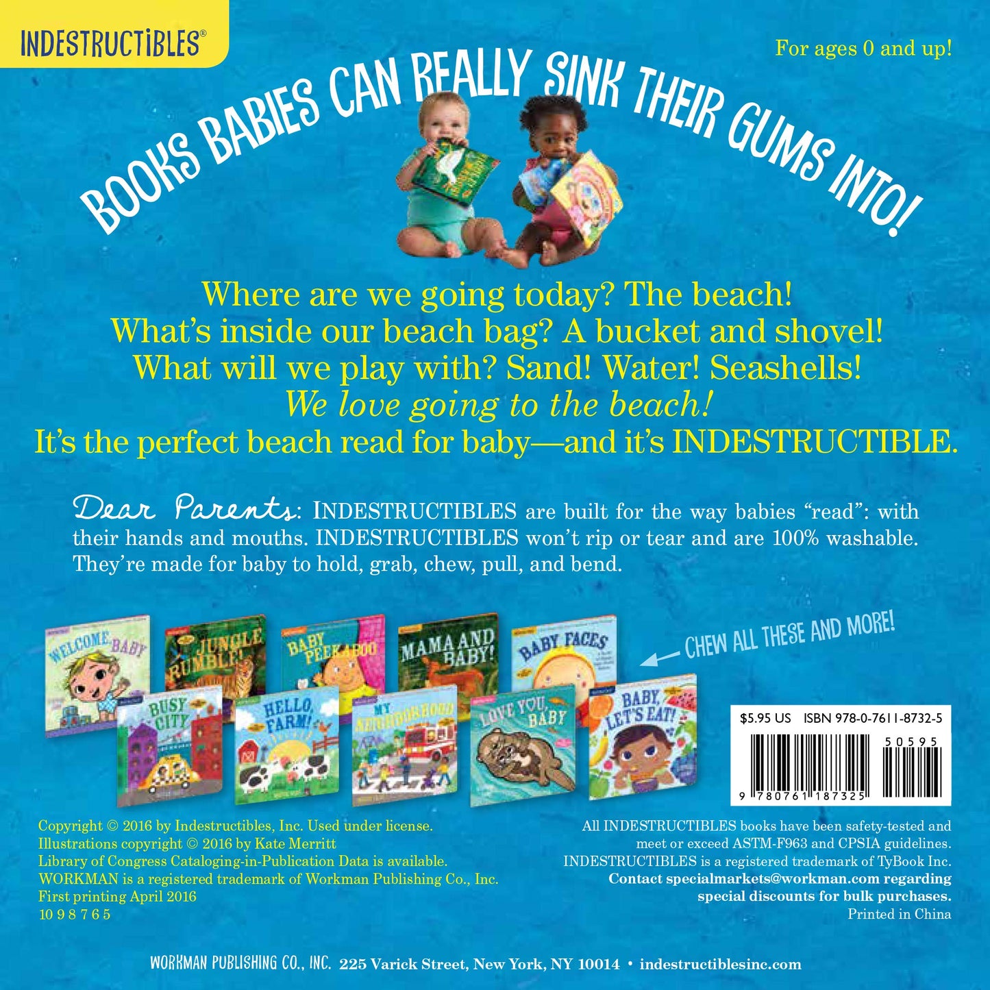 LIBRO INDESTRUCTIBLE: BEACH BABY