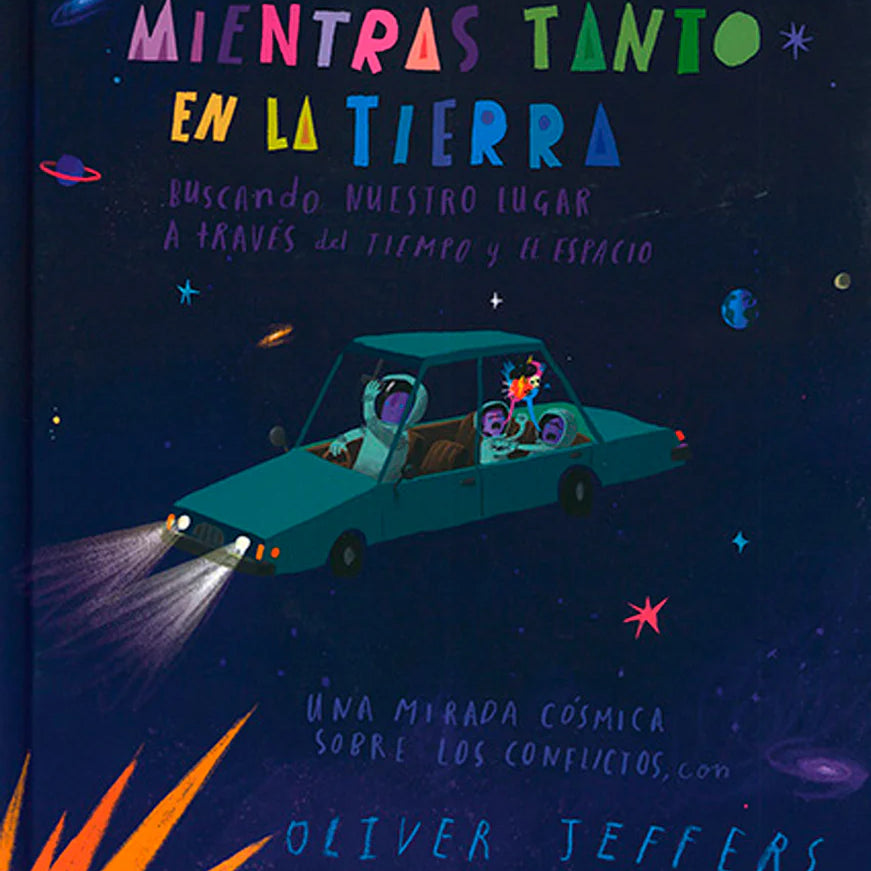 Libro mientras tanto en la tierra