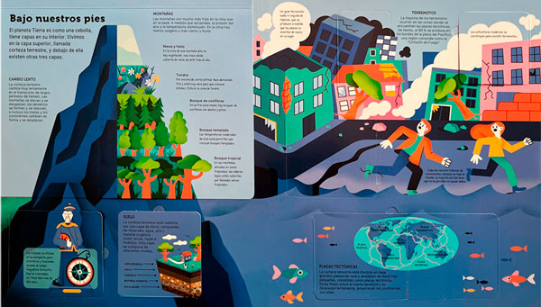 Planeta Tierra — Libro con Pop-Ups, Solapas y Ruedas Giratorias