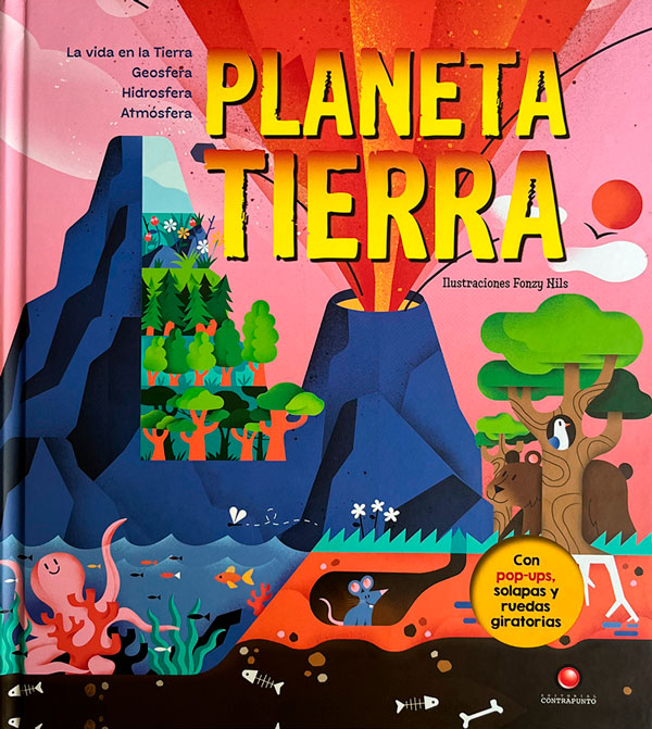 Planeta Tierra — Libro con Pop-Ups, Solapas y Ruedas Giratorias