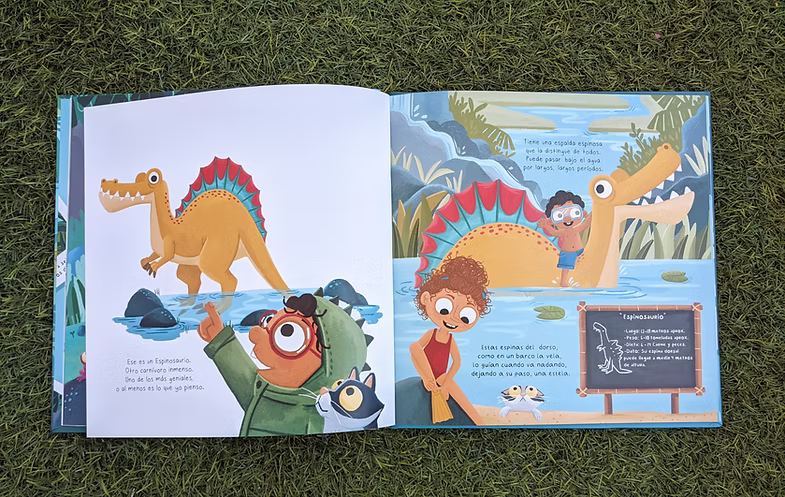 Libro Adela, Nico y los Dinosaurios