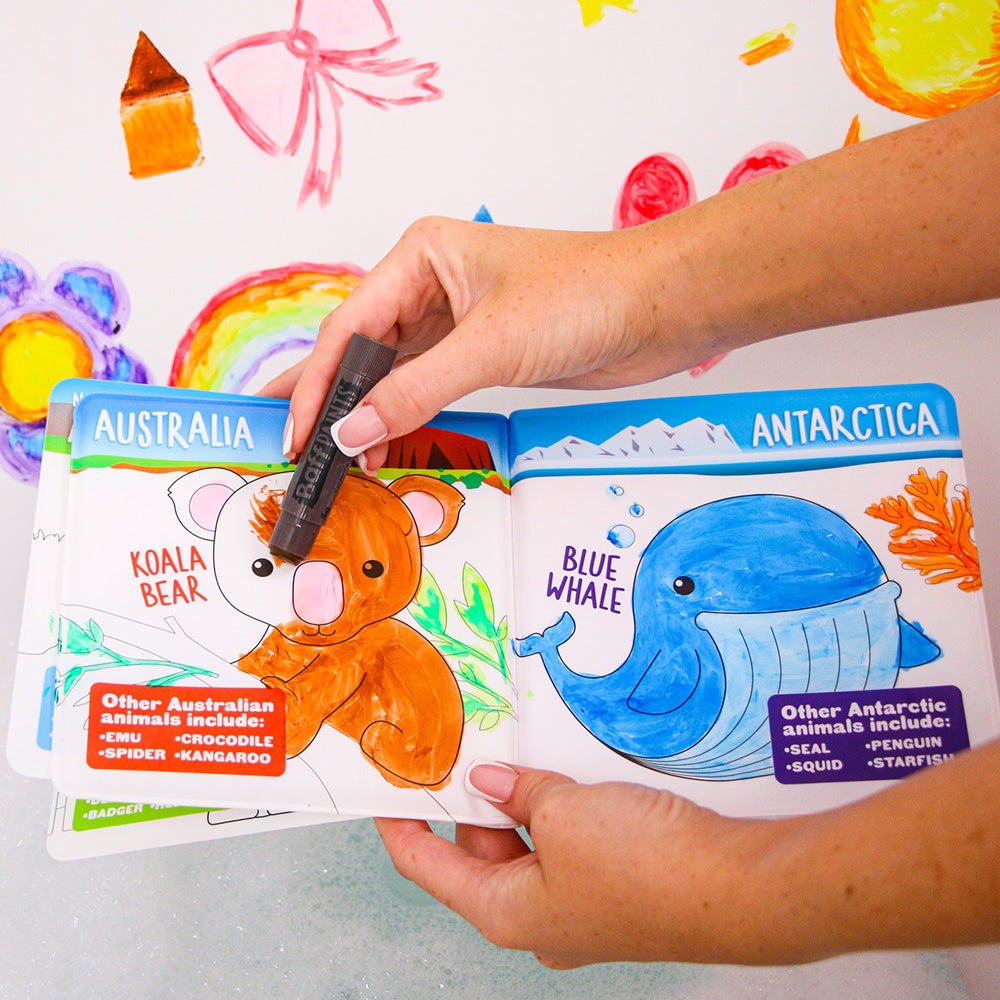 Kit Pinturas para la Tina con Libro para Colorear