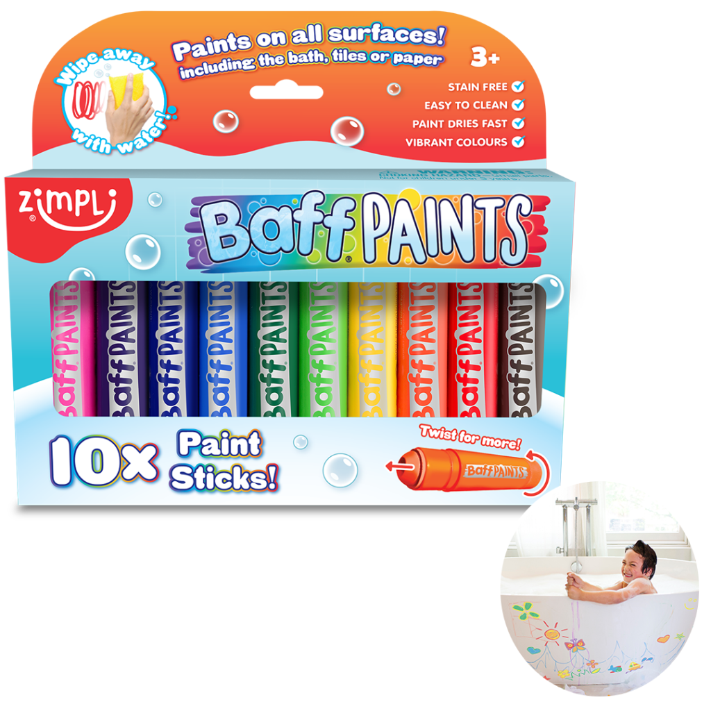 Pinturas para la Tina – 10 Colores Lavables