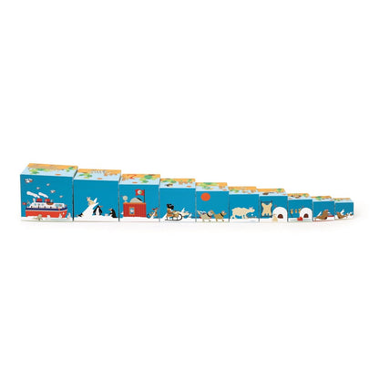 CUBOS PARA APILAR ANIMALES, 10PCS