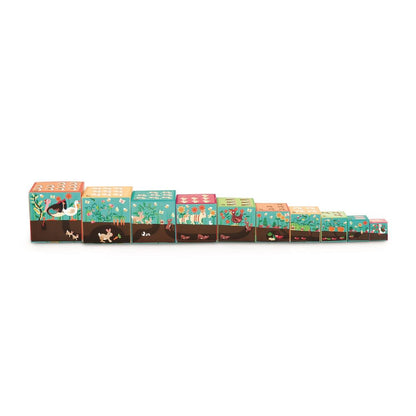 CUBOS PARA APILAR LA GRANJA, 10PCS