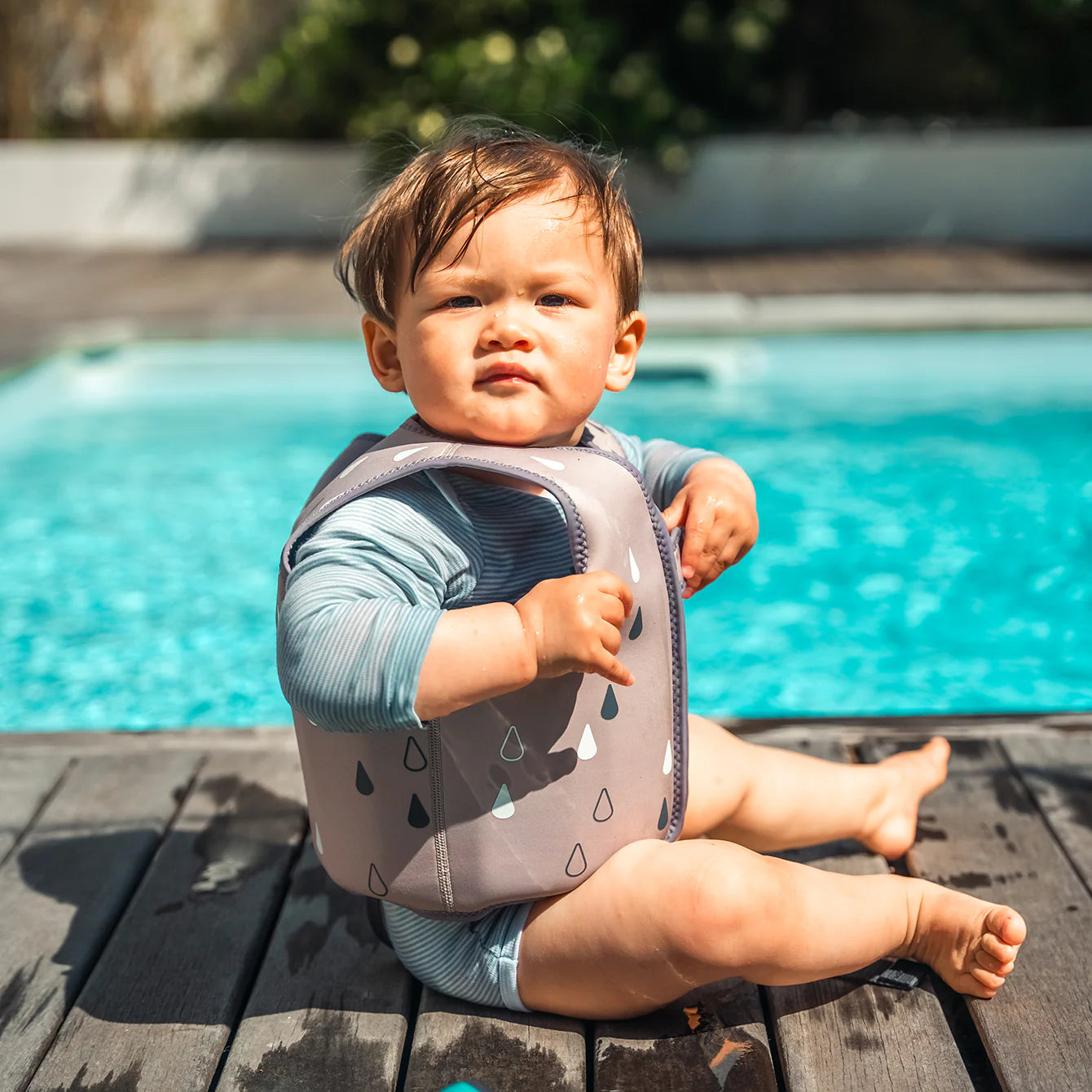 CHALECO DE NATACION NÄJ GRIS