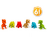 Figuras de dinosaurio coleccionables Zimpli Kids