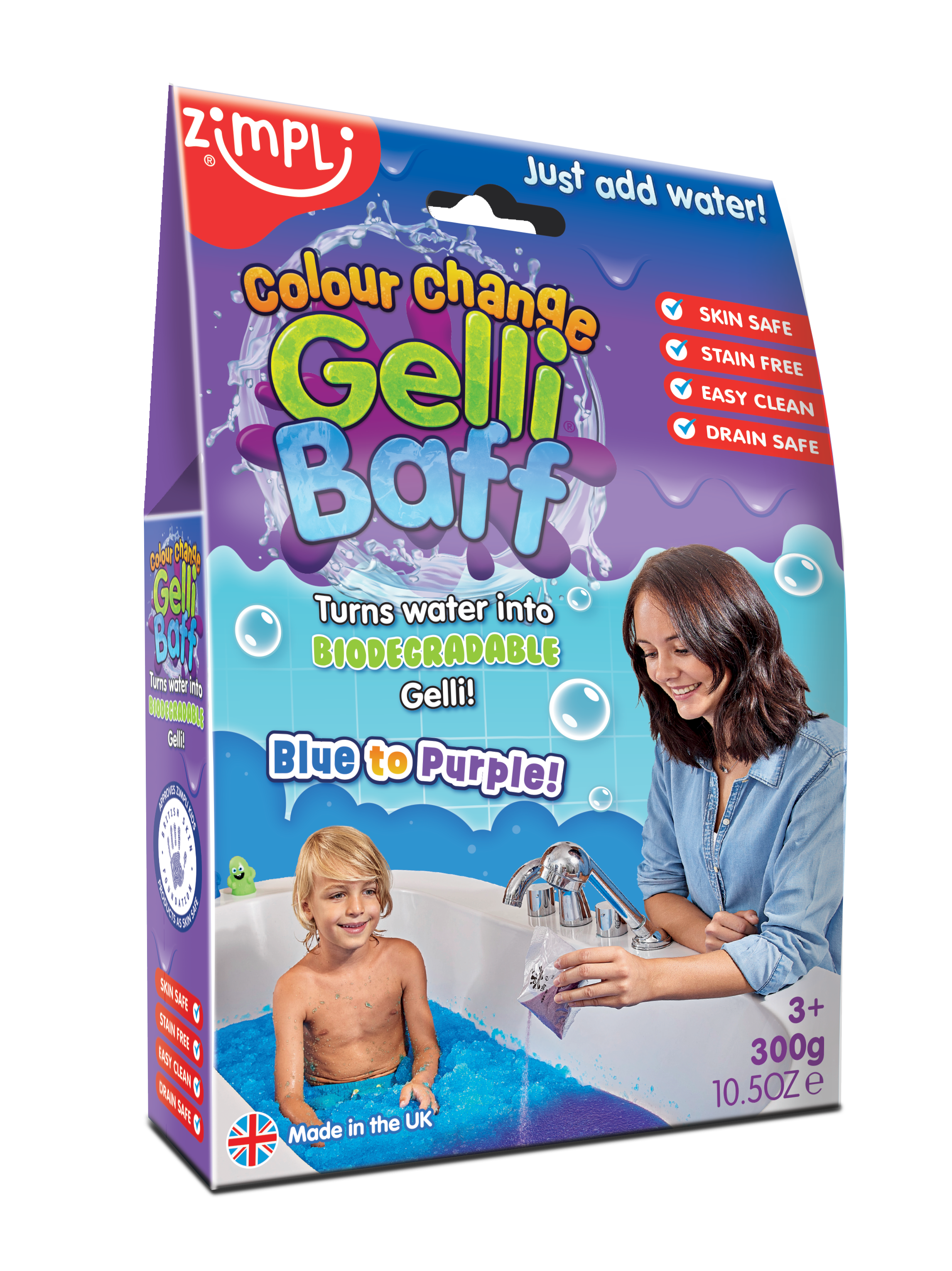 Gelli Baff Cambia de Color 300 Gramos.