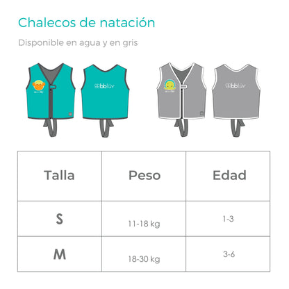CHALECO DE NATACION NÄJ GRIS