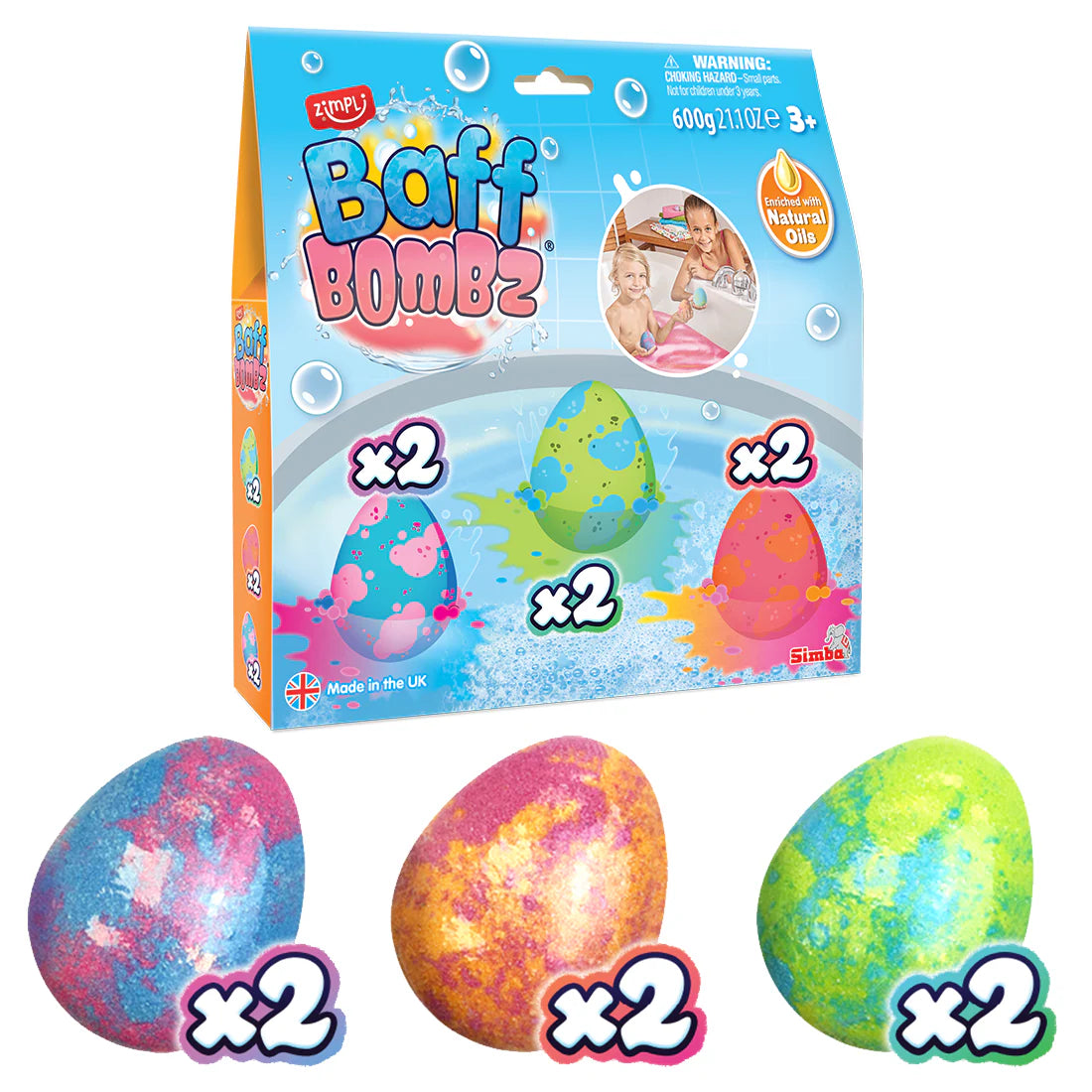 Bombas de Baño Huevo 6-Pack