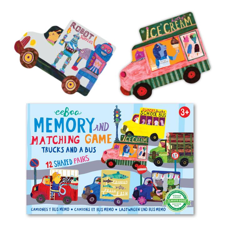 Juego Pequeño Memorice Camiones