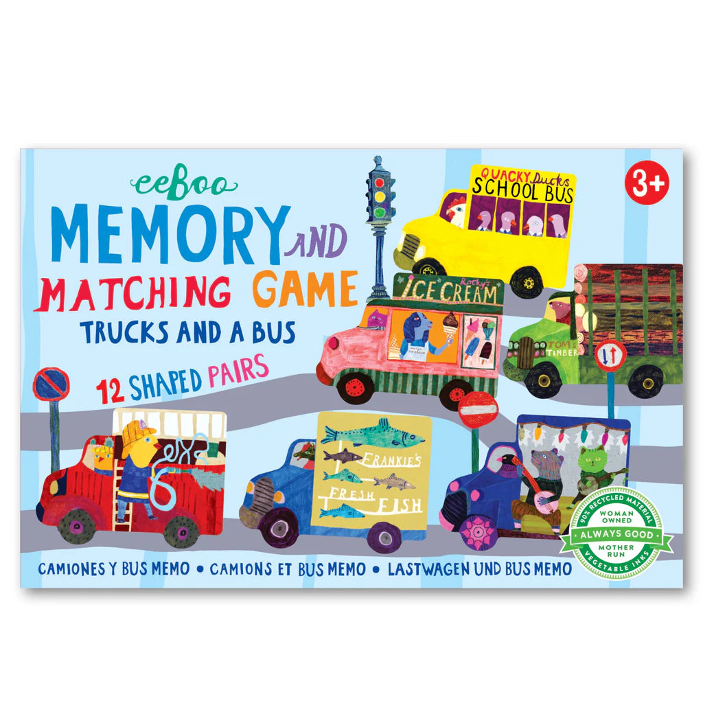 Juego Pequeño Memorice Camiones