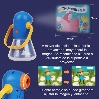 LINTERNA PROYECTOR DE CUENTOS Y ESTRELLAS