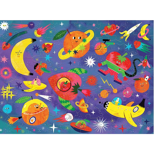 PUZZLE 60PCS RASCAR Y OLER, FRUTAS COSMICAS