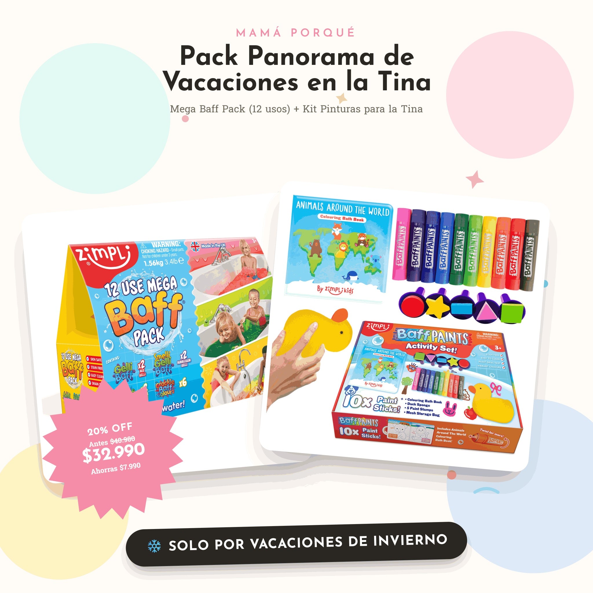 Pack Panorama de Vacaciones en la Tina