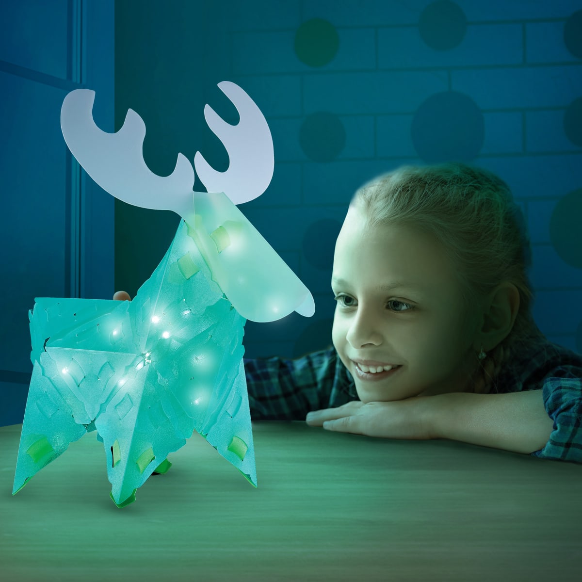Rompecabezas 3D con luces LED Alce Creatto