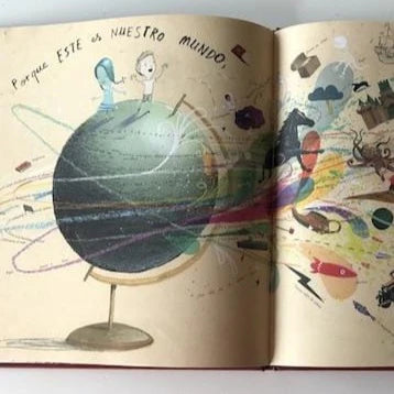 Libro una niña hecha de libros