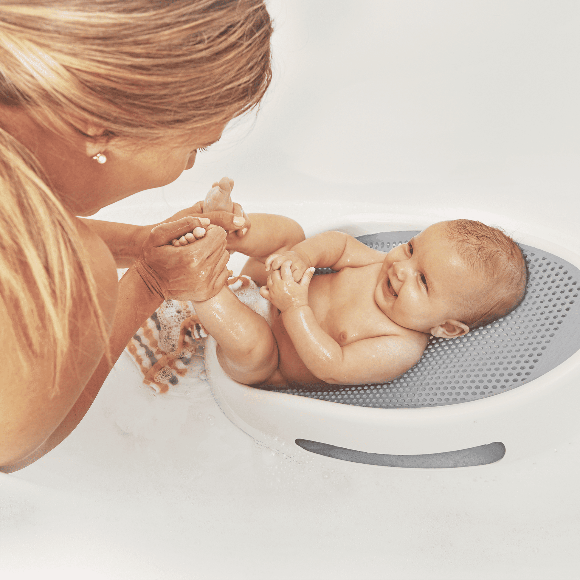 Soporte de Baño para Bebé AngelCare Gris