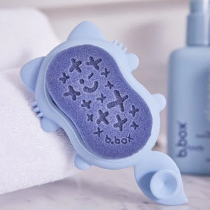 CEPILLO Y ESPONJA PARA BEBE LULLABY BLUE