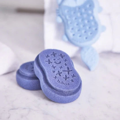 CEPILLO Y ESPONJA PARA BEBE LULLABY BLUE